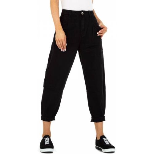 Ital-Design Relaxed Fit Jeans für Damen in Schwarz und Schwarz