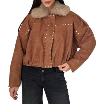 Ital-Design Übergangsjacke für Damen in Camel Ital-Design Übergangsjacke für Damen in Camel
