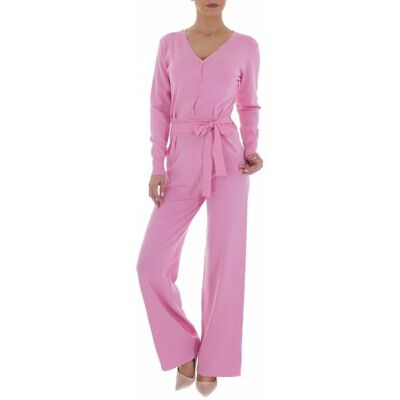 Ital-Design Langer Jumpsuit für Damen in Rosa Ital-Design Langer Jumpsuit für Damen in Rosa