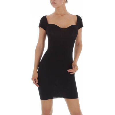 Ital-Design Strickkleid für Damen in Schwarz Ital-Design Strickkleid für Damen in Schwarz