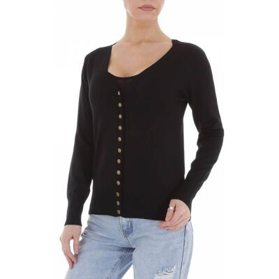 Ital-Design Strickjacke für Damen in Schwarz Ital-Design Strickjacke für Damen in Schwarz