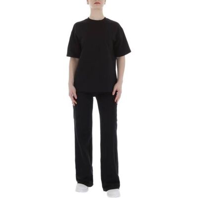 Ital-Design Jogging- & Freizeitanzug für Damen in Schwarz Ital-Design Jogging- & Freizeitanzug für Damen in Schwarz