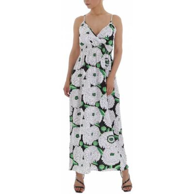 Ital-Design Sommerkleid für Damen in Weiß Ital-Design Sommerkleid für Damen in Weiß