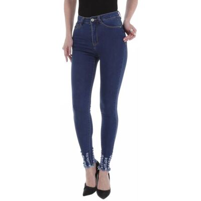 Ital-Design Skinny Jeans für Damen in Dunkelblau Ital-Design Skinny Jeans für Damen in Dunkelblau