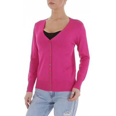 Ital-Design Strickjacke für Damen in Pink Ital-Design Strickjacke für Damen in Pink