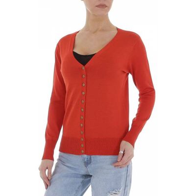Ital-Design Strickjacke für Damen in Orange Ital-Design Strickjacke für Damen in Orange
