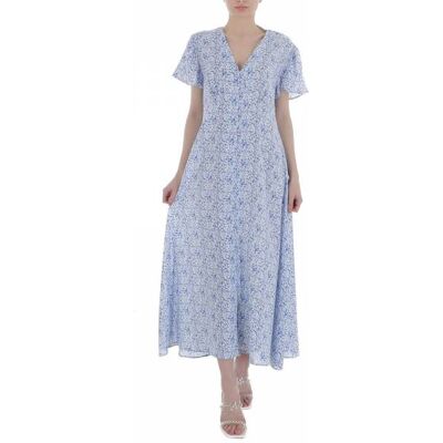 Ital-Design Sommerkleid für Damen in Blau Ital-Design Sommerkleid für Damen in Blau