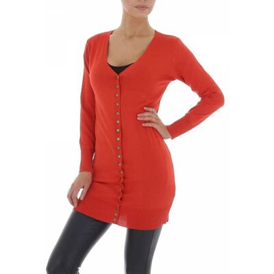 Ital-Design Strickjacke für Damen in Orange Ital-Design Strickjacke für Damen in Orange