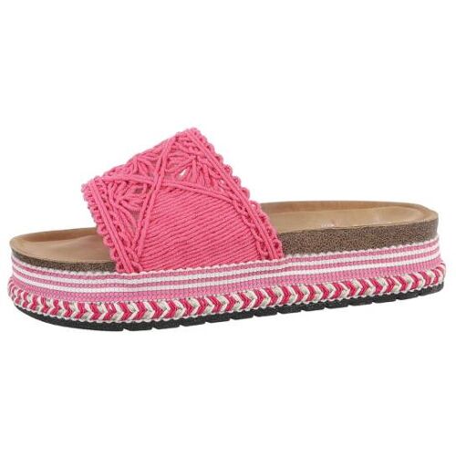 Ital-Design Plateausandaletten für Damen in Pink