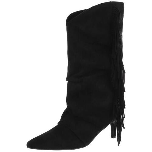 Ital-Design Klassische Stiefel für Damen in Schwarz