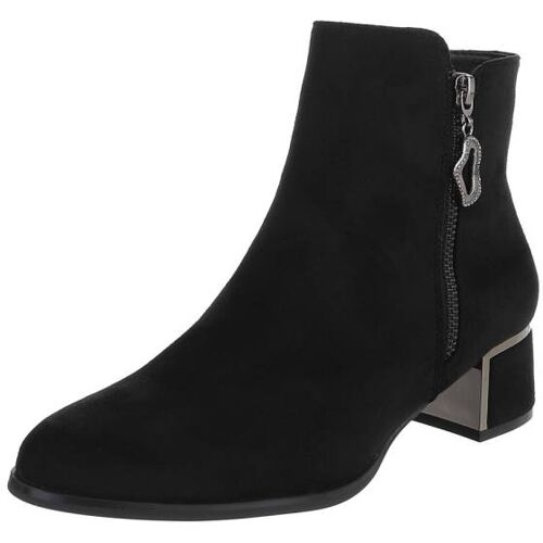 Ital-Design Klassische Stiefeletten für Damen in Schwarz