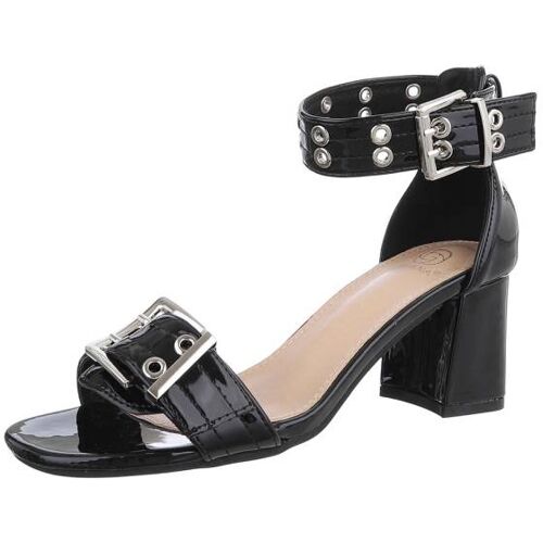 Ital-Design High-Heel Sandaletten für Damen in Schwarz