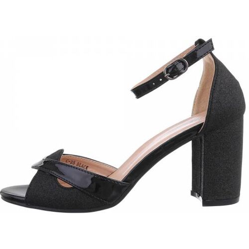 Ital-Design High-Heel Sandaletten für Damen in Schwarz