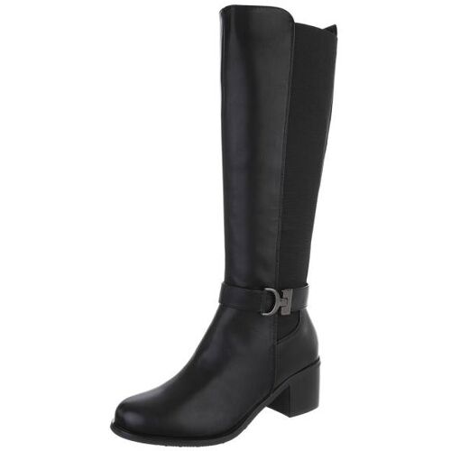Ital-Design Klassische Stiefel für Damen in Schwarz