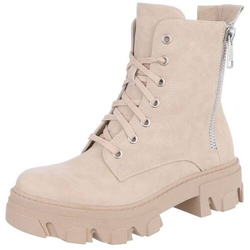 Ital-Design Western- & Bikerboots für Damen in Beige