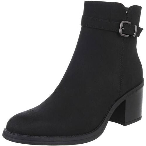 Ital-Design Klassische Stiefeletten für Damen in Schwarz