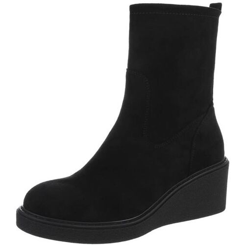 Ital-Design Keilstiefeletten für Damen in Schwarz