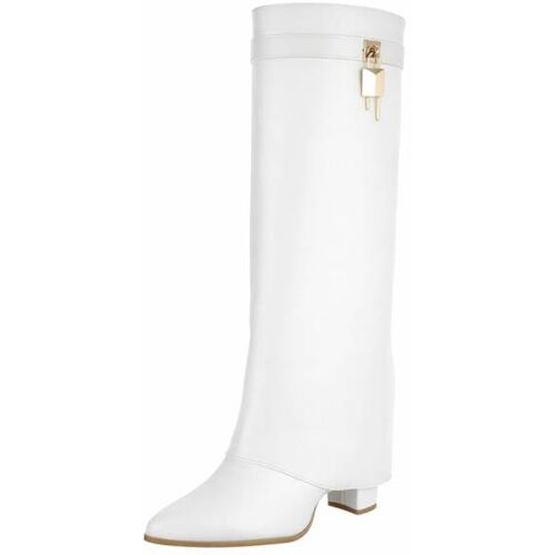 Ital-Design High-Heel Stiefel für Damen in Weiß