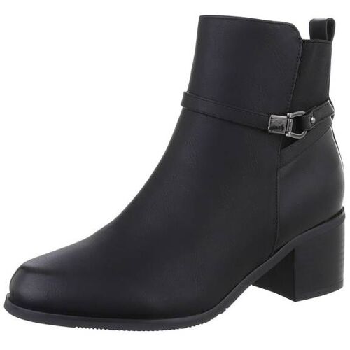 Ital-Design Klassische Stiefeletten für Damen in Schwarz