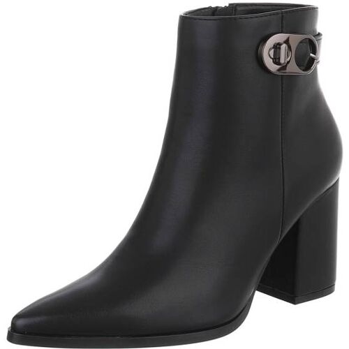 Ital-Design High-Heel Stiefeletten für Damen in Schwarz