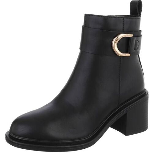 Ital-Design Klassische Stiefeletten für Damen in Schwarz