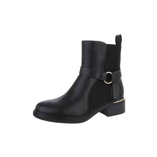 Ital-Design Klassische Stiefeletten für Damen in Schwarz