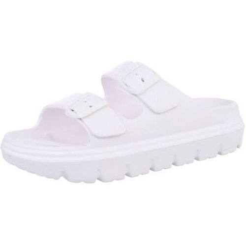 Ital-Design Plateausandaletten für Damen in Weiß