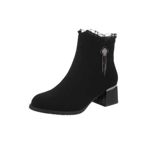 Ital-Design Klassische Stiefeletten für Damen in Schwarz