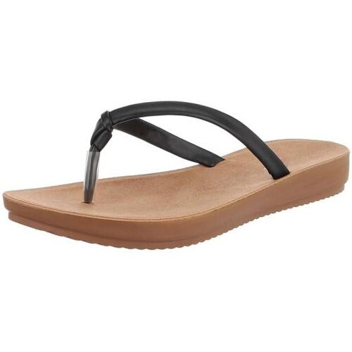 Ital-Design Zehentrenner für Damen in Schwarz