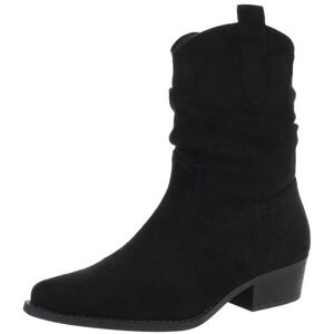Ital-Design Flache Stiefeletten für Damen in Schwarz Ital-Design Flache Stiefeletten für Damen in Schwarz