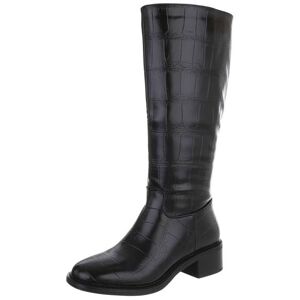Ital-Design Klassische Stiefel für Damen in Schwarz Ital-Design Klassische Stiefel für Damen in Schwarz