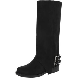 Ital-Design Western- & Bikerstiefel für Damen in Schwarz Ital-Design Western- & Bikerstiefel für Damen in Schwarz