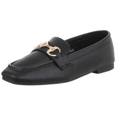 Ital-Design Slipper für Damen in Schwarz Ital-Design Slipper für Damen in Schwarz