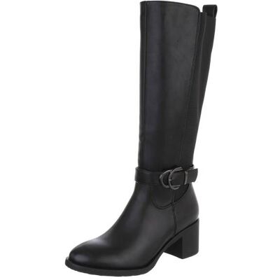 Ital-Design Klassische Stiefel für Damen in Schwarz Ital-Design Klassische Stiefel für Damen in Schwarz