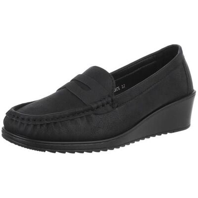 Ital-Design Slipper für Damen in Schwarz Ital-Design Slipper für Damen in Schwarz