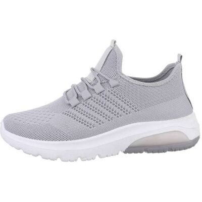 Ital-Design Sneakers Low für Damen in Grau und Weiß Ital-Design Sneakers Low für Damen in Grau und Weiß