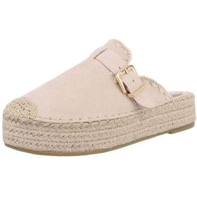 Ital-Design Plateausandaletten für Damen in Beige Ital-Design Plateausandaletten für Damen in Beige
