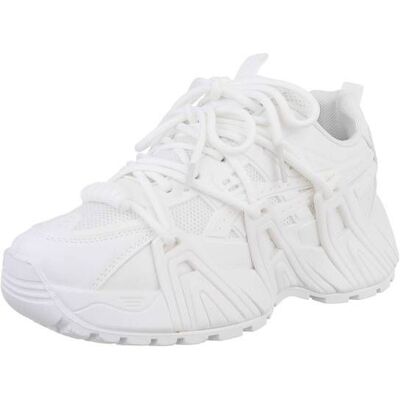 Ital-Design Sneakers Low für Damen in Weiß Ital-Design Sneakers Low für Damen in Weiß