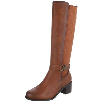 Ital-Design Klassische Stiefel für Damen in Camel Ital-Design Klassische Stiefel für Damen in Camel