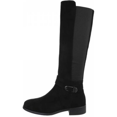 Ital-Design Western- & Bikerstiefel für Damen in Schwarz Ital-Design Western- & Bikerstiefel für Damen in Schwarz