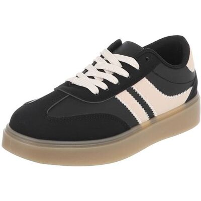 Ital-Design Sneakers Low für Damen in Schwarz Ital-Design Sneakers Low für Damen in Schwarz