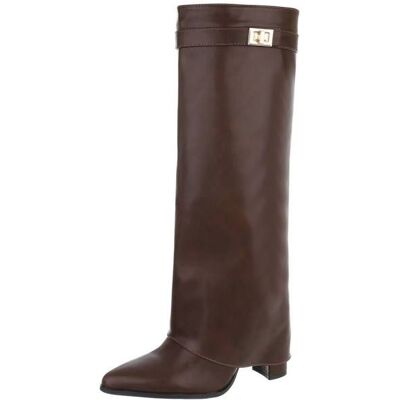 Ital-Design High-Heel Stiefel für Damen in Braun Ital-Design High-Heel Stiefel für Damen in Braun