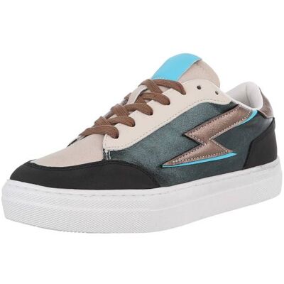Ital-Design Sneakers Low für Damen in Grün und Grau Ital-Design Sneakers Low für Damen in Grün und Grau