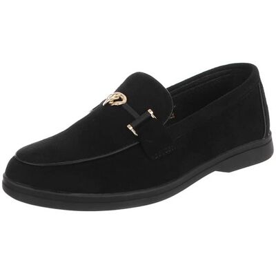 Ital-Design Slipper für Damen in Schwarz Ital-Design Slipper für Damen in Schwarz