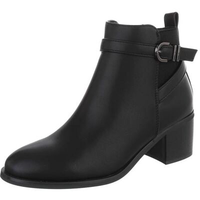 Ital-Design Klassische Stiefeletten für Damen in Schwarz Ital-Design Klassische Stiefeletten für Damen in Schwarz