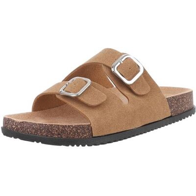 Ital-Design Pantoletten für Damen in Camel Ital-Design Pantoletten für Damen in Camel
