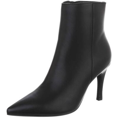 Ital-Design High-Heel Stiefeletten für Damen in Schwarz Ital-Design High-Heel Stiefeletten für Damen in Schwarz