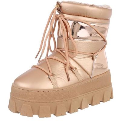 Ital-Design Snowboots für Damen in Gold Ital-Design Snowboots für Damen in Gold