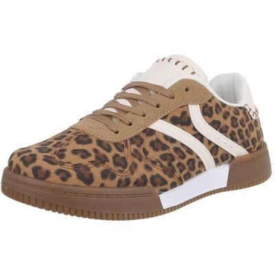 Ital-Design Sneakers Low für Damen in Braun und Beige Ital-Design Sneakers Low für Damen in Braun und Beige