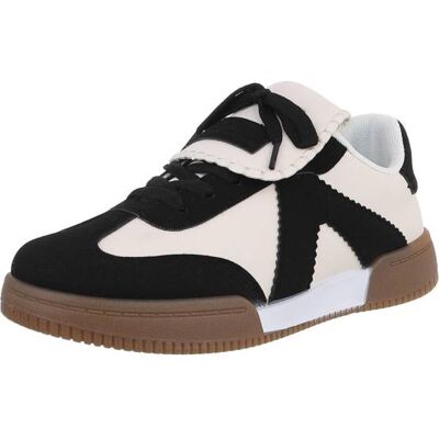 Ital-Design Sneakers Low für Damen in Schwarz und Beige Ital-Design Sneakers Low für Damen in Schwarz und Beige